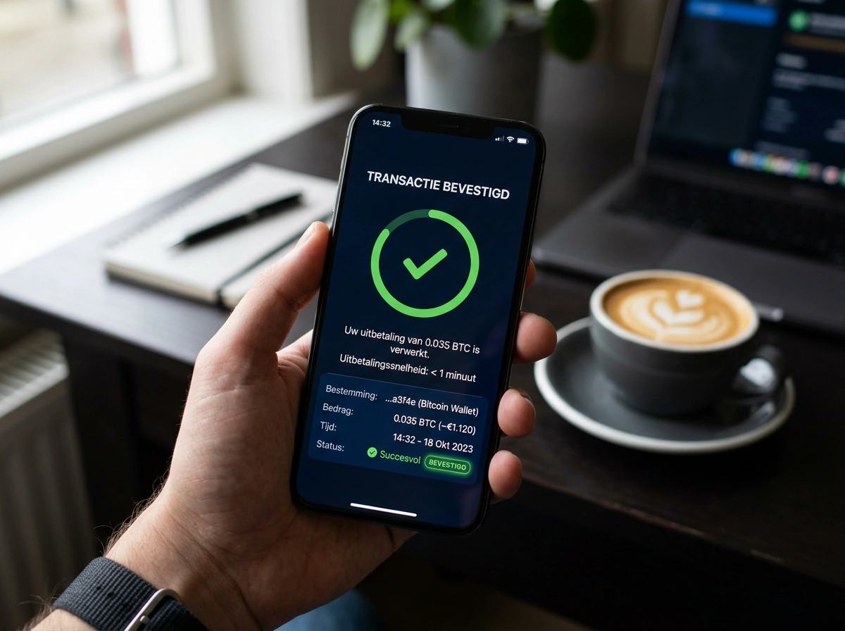 Vergelijking van uitbetalingssnelheden per cryptocurrency bij crypto bookmakers